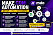 setup make com automation, fix zapier workflows and integromat integrations
