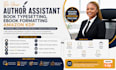 be your author assistant, book typesetting, ebook formatting amazon kdp