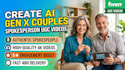 create ai gen x couples spokesperson ugc videos