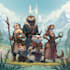 do group party character art, dnd party
