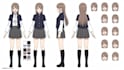 draw anime character design sheet