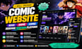 design comic website book anime comic redesign webtooon platform
