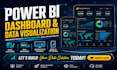 build power bi dashboard, data visualization as data analyst