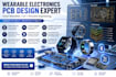 design wearable pcb, esp32 iot, smart watch and smart ring hardware pcb design