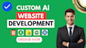 create ai website, ai chatbot, ai web application, ai website development