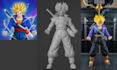 convert 2d image drawing concept art to high quality 3d model stl file print