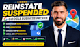 reinstate suspended gmb google business profile