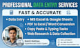be your expert data entry virtual assistant