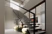 design staircase, custom stairs and foyer in 3d