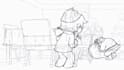 do 2d traditional animation, 2d line art, 2d hand drawn