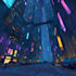 make game art sci fi city illustration environment or concept art