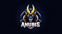 do awesome anubis head esport mascot logo