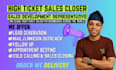 do commission base cold calling appointment setting b2b lead gen sales closer