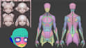 do custom retopology for 3d characters model, uv wrapping and props