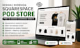 design redesign squarespace website print on demand ecommerce website pod store
