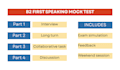 conduct a b2 first speaking mock test with you