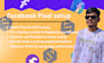 setup facebook pixel,conversion tracking and server tracking