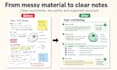 create clear summaries and study notes from your material