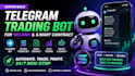 develop a telegram trading bot and solana smart contract trading bot, mm bot