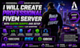 create professional fivem server with custom scripts setup