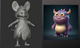 design cute 3d characters and toy models