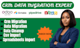 migrate data from excel and CSV to CRM systems