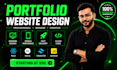 design a professional portfolio website