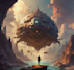 design a sci fi fantasy book cover design that sells