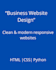 create a responsive website with HTML CSS and python