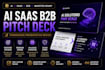 create ai saas b2b pitch deck fundraising presentation design