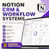 build a notion CRM, dashboard, and workflow system with claude ai