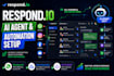 setup respond io customer support ai agent respond io workflow whatsapp API CRM