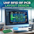 design uhf rfid rf antenna tracking pcb layout