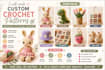 create custom amigurumi crochet pattern PDF with step by step photo