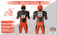 design custom american football jersey