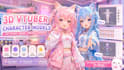 create 3d character models for vtuber, anime, 3d rigging, vroid or vrchat