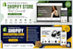 create a professional shopify dropshipping store that converts sales