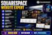 clone squarespace website, duplicate pages, redesign and migrate website
