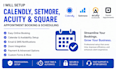 configure calendly acuity setmore and square booking system