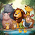 draw animals cartoon illustration