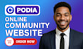 setup circle so community website circle so or podia online course website, ims