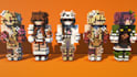 build your minecraft skin into statue