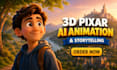 create 3d pixar animation ai animation 3d ai cartoon 3d pixar ai animation