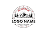 create a professional mountain and outdoor logo design