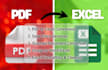 convert PDF files to excel quickly and accurately