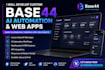 develop custom base44 ai automation and web apps