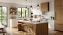 design modern kitchen remodel, kitchen renovation, kitchen layout and 3d render