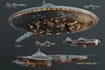 create high quality concept art for spacecraft vehicles and spaceships