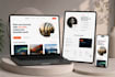 create modern UI UX and figma website UI design
