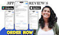 do app reviews user testing website review app store or google play game testing